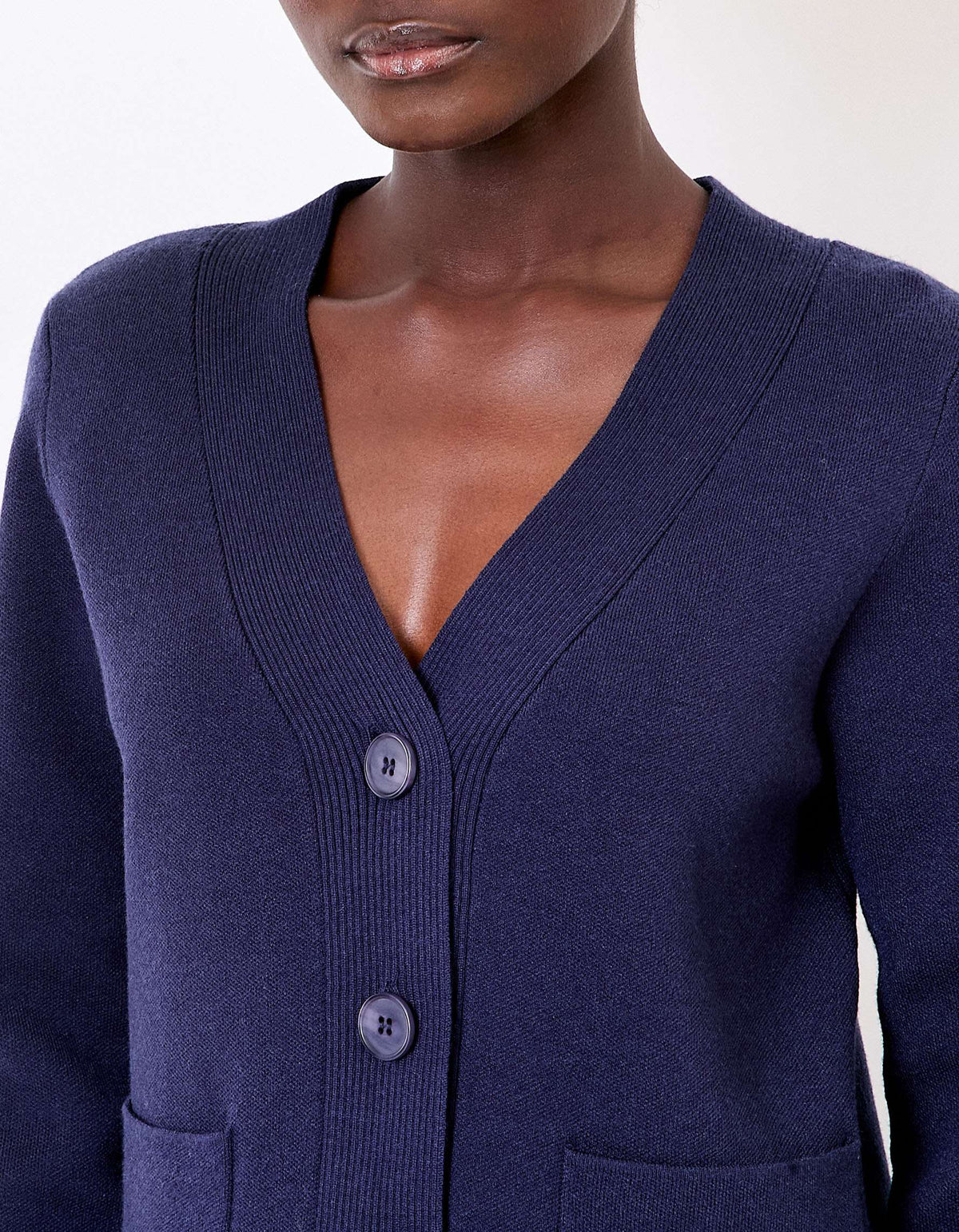 Gilet boutonné maille compacte MULADI