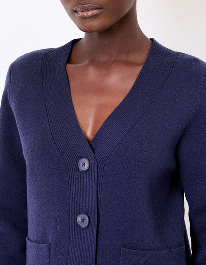 Gilet boutonné maille compacte MULADI
